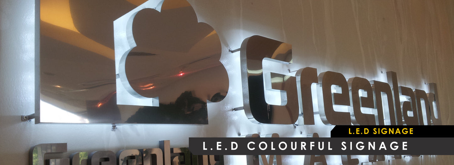 ป้ายไฟ LED แบบหลากสี